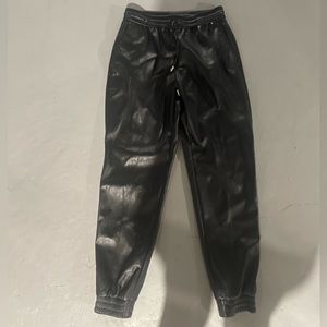 BOSS Womens leather joggers